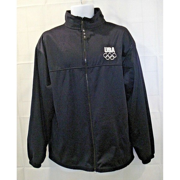 USA Olympic Committee Mens Embroidered Full Zip Jacket Coat Size XL - Picture 2 of 8